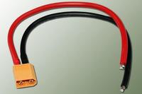 Cordon XT60 mâle avec fils 20cm AWG14