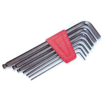 Jeu de cles 6 pans a boule 1.5-2-2.5-3-4-5-6 mm