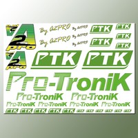 Planche autocollants sticker A2Pro PTK Pro-Tronik