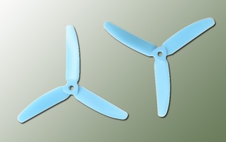 Hélices Gemfan Master 5040 tripales Bullnose Bleu (2 Paires CW+CCW)