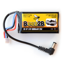 Lipo 2s 7.4V 1000mah pour lunettes Fatshark