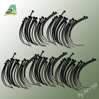 Collier nylon noir 2,5x100mm (100 pcs)