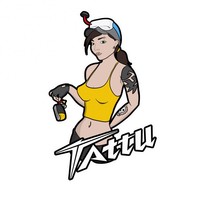 Sticker Girl Tattu