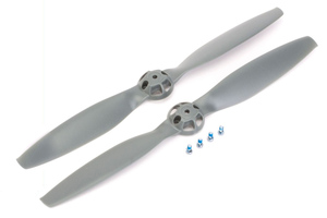 Kit 2 Paires d'hélices grises Horaire pour 350 QX Blade