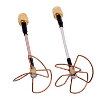 Set d'antennes FPV 5.8Ghz 3 lobes TX et 4 lobes TX/RX - Connecteur 21222