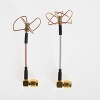 Set d'antennes FPV 5.8Ghz 3 lobes TX et 4 lobes TX/RX - Connecteur 21047