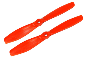 Hélices 1/2 Bullnose fiber SF 6x4,5 push propeller orange Gemfan (x2)