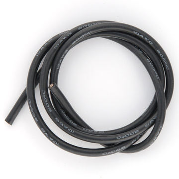 Cable 10AWG Noir (5.27mm²) silicone super souple - 1m