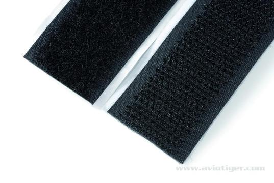Velcro noir 20mm X 50 cm