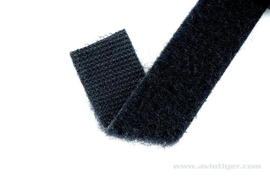 Bande velcro noire réversible (50cm)