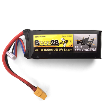 Lipo 1800mAh 3S 11.1V 20C Beez2B