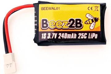 Batterie Lipo 1s 3.7V 240mAh 25C pour WK Genius, Mini CP, Ladybird, HubsanX4