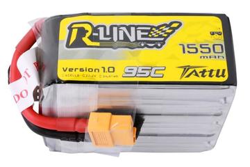 Lipo R-Line 1550mAh 95C 6S1P XT60 - Tattu