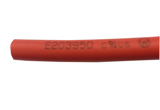 Gaine Thermo 4mm rouge - 1m