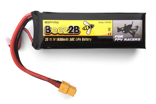 Lipo 1800mAh 50c 3S 11.1v pour FPV racer