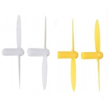 Kit hélices blanches et jaunes pour Nano Q4 Hubsan (x4)