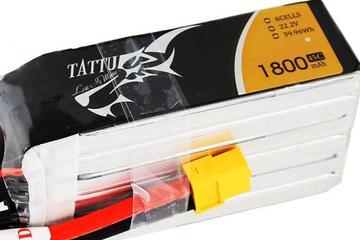 Tattu 1800mAh 22.2V 45C 6S1P Lipo