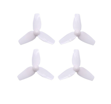 4 Hélices tripales Blanche 40mm pour Micro drones 75mm