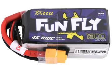 Tattu Funfly Série 1300mAh 14.8V 100C 4S1P Lipo battery Pack