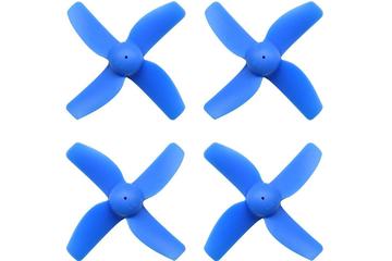 4 Hélices quadripales Bleu 40mm pour Micro drones 75mm