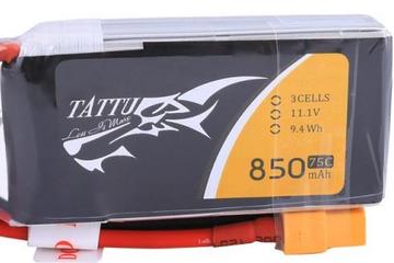 Lipo 850mAh 11.1V 75C 3S XT30 - Tattu