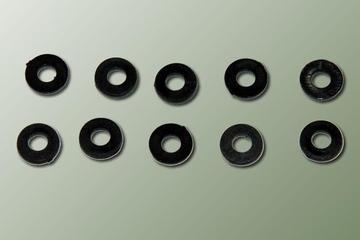 Rondelle nylon noire 3mm (10 pcs)