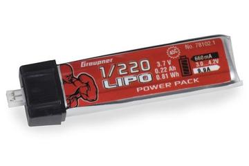 Lipo 1S / 220 mAh, 3,7 V, 45 C, MOLEX