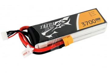 Lipo 3700mAh 14.8V 45C 4S1P Tattu