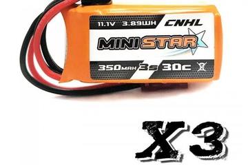 Lipo 350mAh 3S 30C CNHL X3