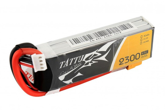 Lipo 2300mAh 11.1V 45C 3S Tattu