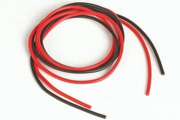 Cable siliconé AWG16 - 1.32² rouge & noir (2x1m)