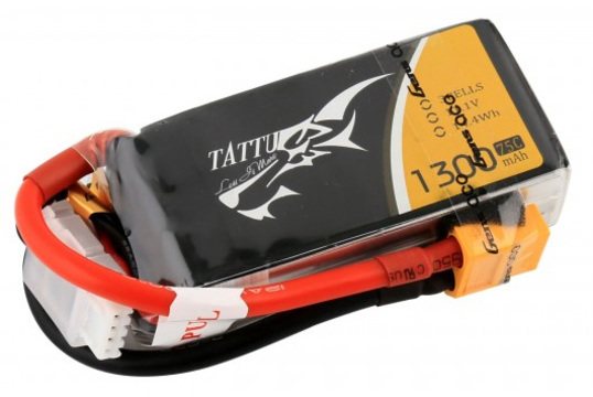 Lipo 1300mAh 11.1V 75C 3S - Tattu