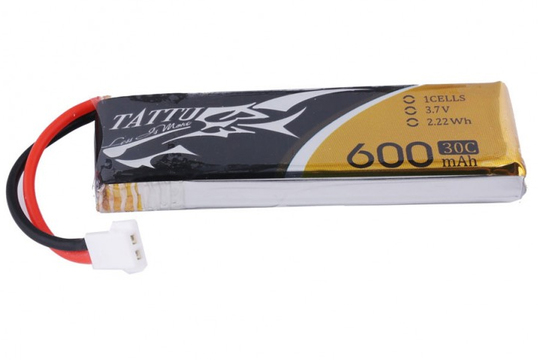 Lipo 600 mAh 30C 1S Tattu (molex)