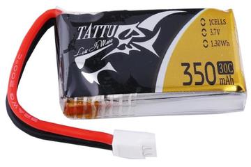 Lipo 350 mAh 30C 1S Tattu (molex)