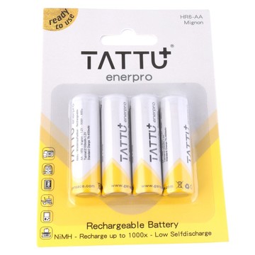 Batterie AA NiMH Tattu - 1.2V 2100 mAh x4