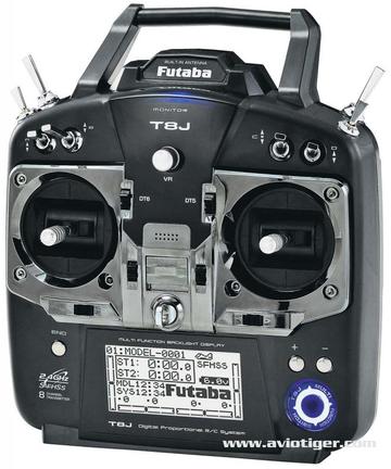 Radio T8J Futaba Mode 1 + Accu + Chargeur + R2008SB