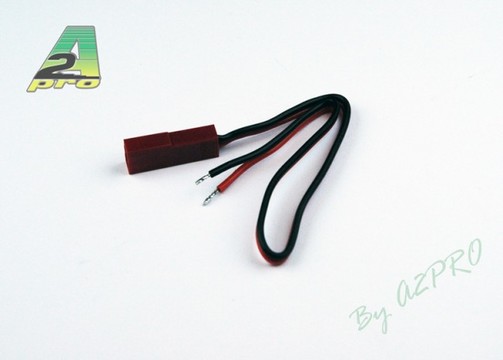Cordon accu femelle JST/Bec 17cm - câble 0.30mm² (X1)