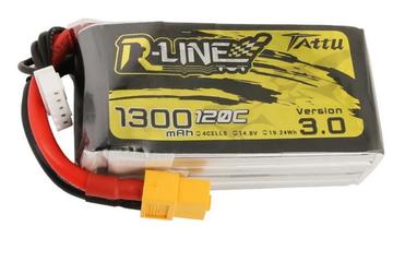 Tattu R-Line V3 1300mAh 14.8V 120C 4S - XT60