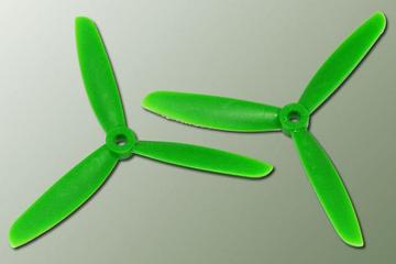 Hélice Tripale fibre 5x4,5 vert (x2cw) Gemfan
