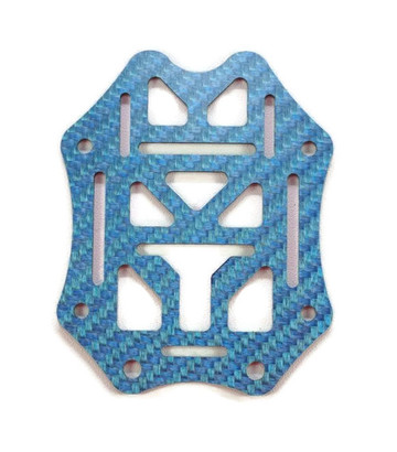 Plaque de chassis haut bleu pour SCX Armattan