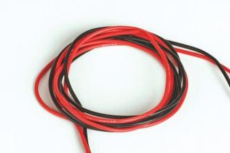 2 Cables 20AWG 0,5mm² Rouge et Noir 1m Graupner
