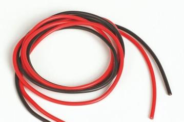 2 Cables 17AWG 1mm² Rouge et Noir 1m Graupner
