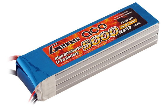 Gens ace 5000mAh 14.8V 45C 4S 1P