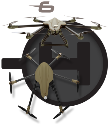 Spyder 6 1000mm  X6/X12 Multirotor Frame kit Sky-Hero