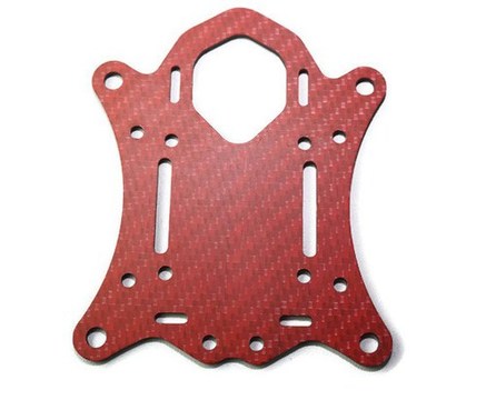 Plaque rouge chassis inférieur pour SCX Armattan