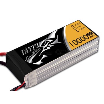 Tattu 10000mAh 14.8V 25/50C 4S1P Lipo Battery Pack