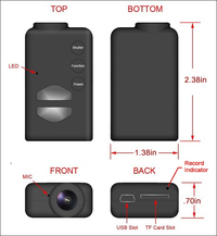 Caméra Mobius HD ActionCam V3 Lens C (132° ouverture)