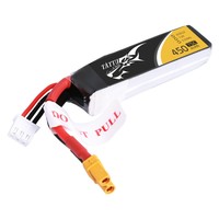 Lipo 450mAh 7.4V 75C 2S XT30 Long size - Tattu