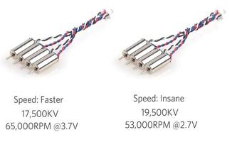 Moteurs Brushed 7x16mm 17500KV (2CW + 2CCW)