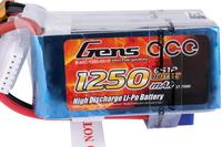 Lipo 1250mAh  22.2V 60C 6S1P Gens Ace